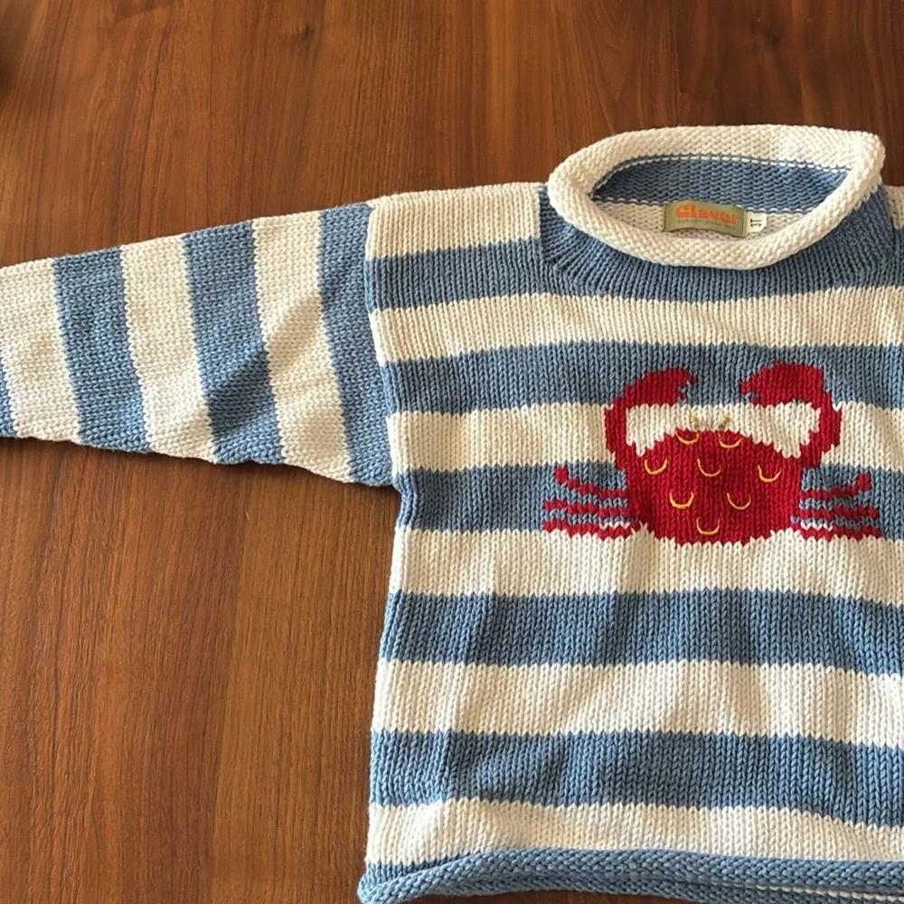 Knit sweater with crab - Picture 5 of 7
